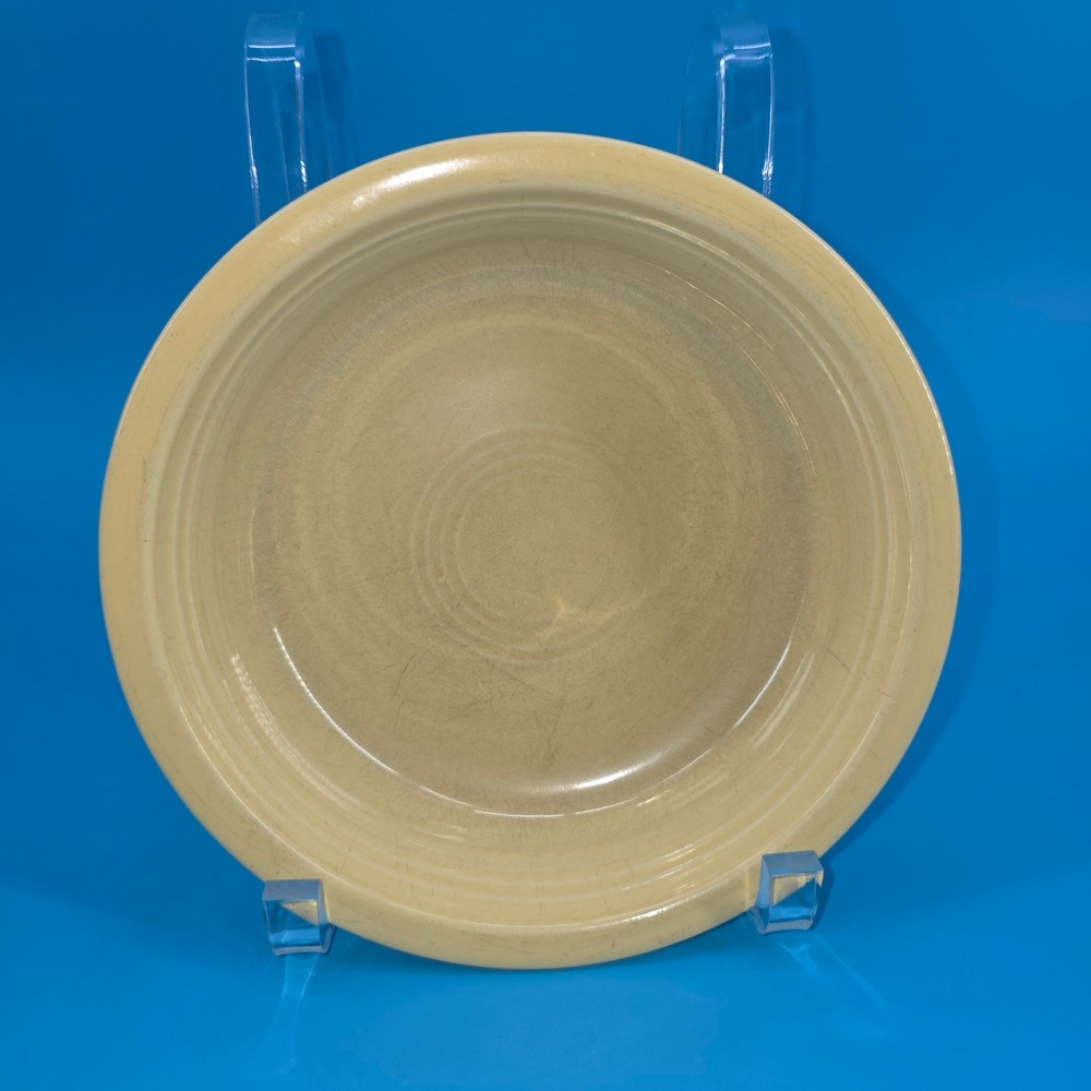 Vintage Fiesta HLC Yellow Fruit Bowl 5.5 Inch Ceramic Made in USA Art Deco
